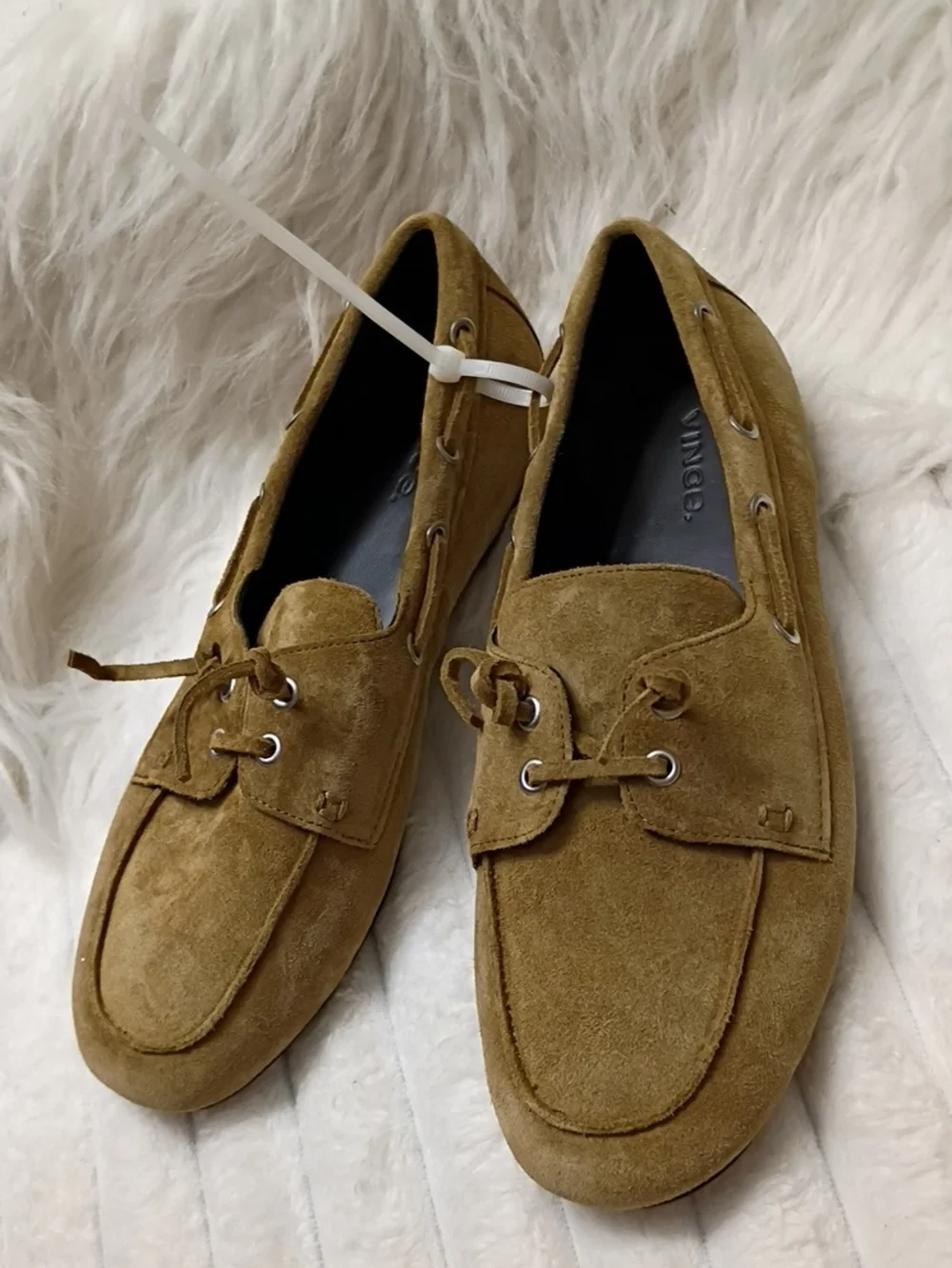 Vince Marin Women's Suede Slip On Boat Shoes Size 7